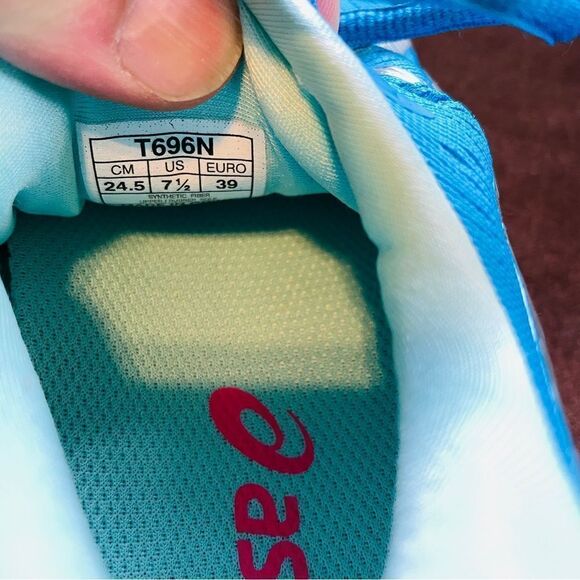 ASICS GEL KAYANO 23 Womens Blue Pink Silver 7.5 US 39 EUR Excellent condition - Picture 6 of 8